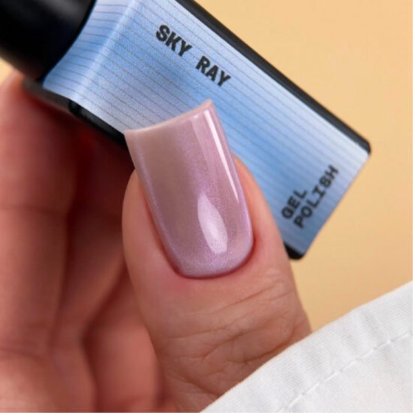 Гель-лак кошачий глаз Biblioteka Cat Eye №13 Sky Ray, лиловый, 10 мл