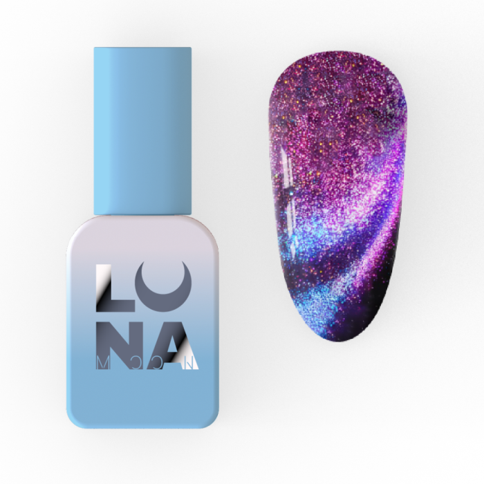 Гель-лак котяче око LUNA Color Cat Eye №264, рожево-фіолетовий, 8 мл