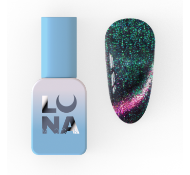 Гель-лак кошачий глаз LUNA Color Cat Eye №265, розово-зелёный, 8 мл
