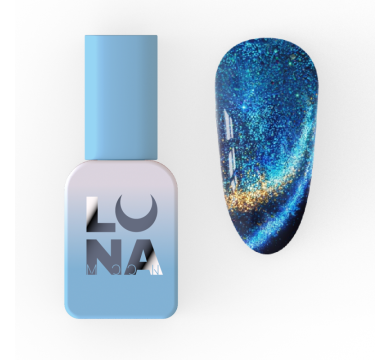 Гель-лак котяче око LUNA Color Cat Eye №266, синій, 8 мл