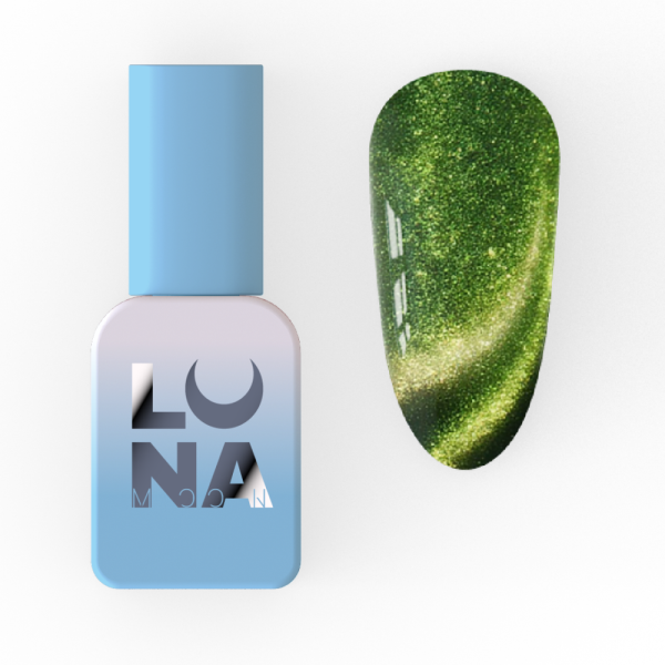 Гель-лак кошачий глаз LUNA Color Cat Eye №267, зелёный, 8 мл