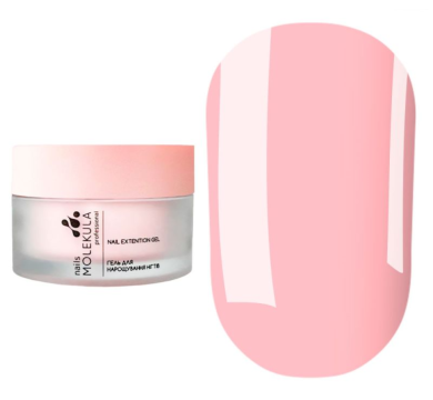 Гель моделюючий Molekula Builder Gel Mousse MB204 Rose Bloom, яскраво-рожевий, 15 мл