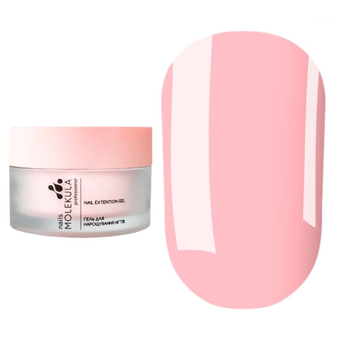 Гель моделирующий Molekula Builder Gel Mousse MB204 Rose Bloom, ярко-розовый, 15 мл