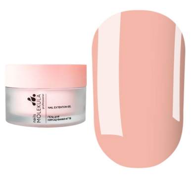 Гель моделюючий Molekula Builder Gel Mousse MB207 Cover Nude, бежево-рожевий, 15 мл