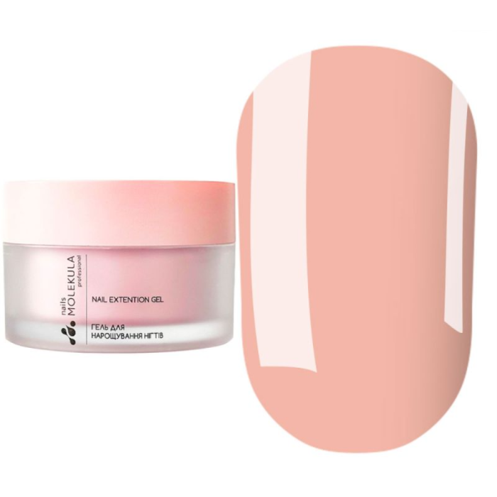 Гель моделюючий Molekula Builder Gel Mousse MB207 Cover Nude, бежево-рожевий, 30 мл