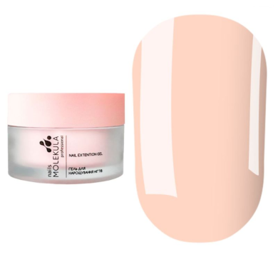 Гель моделирующий Molekula Builder Gel Mousse MB209 Peach Nude, персиковый нюд, 15 мл