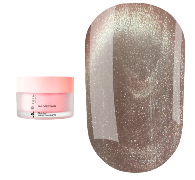 Гель моделюючий Molekula Magnetic Muse Gel ММ01 Pink Aura, бежево-рожевий, 15 мл