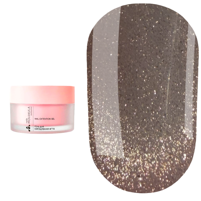 Гель моделирующий Molekula Magnetic Muse Gel ММ02 Bronze Spell, бежево-коричневый, 15 мл