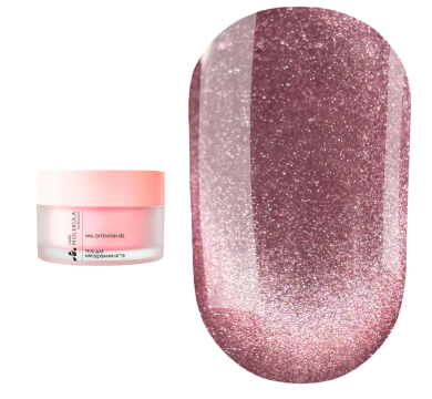 Гель, що моделює Molekula Magnetic Muse Gel ММ03 Cosmic Glow, рожево-ягідний, 15 мл