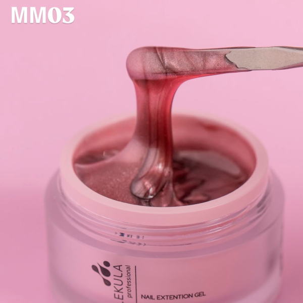 Гель моделирующий Molekula Magnetic Muse Gel ММ03 Cosmic Glow, розово-ягодный, 15 мл