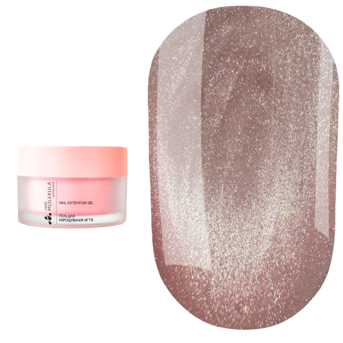 Гель моделюючий Molekula Magnetic Muse Gel ММ05 Caramel Glow, пудрово-рожевий, 15 мл
