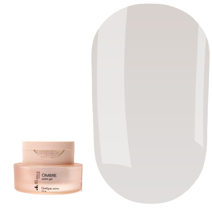 Гель-краска Molekula Ombre Paint Gel OP03 Gray, серый, 2.5 г