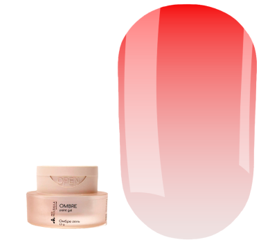Гель-краска Molekula Ombre Paint Gel OP05 Red, красный, 2.5 г