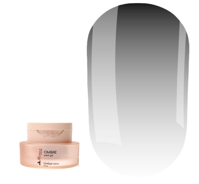 Гель-фарба Molekula Ombre Paint Gel OP06 Black, чорна, 2.5 г