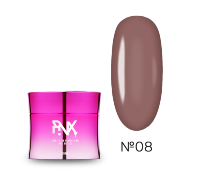 Pinx Builder gel I Love Nude №008 - конструирующий гель, насыщенный нюд, 30 мл