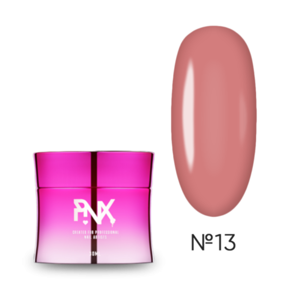 Pinx Builder gel I Love Nude №013 - конструюючий гель, яскравий рожевий, 30 мл
