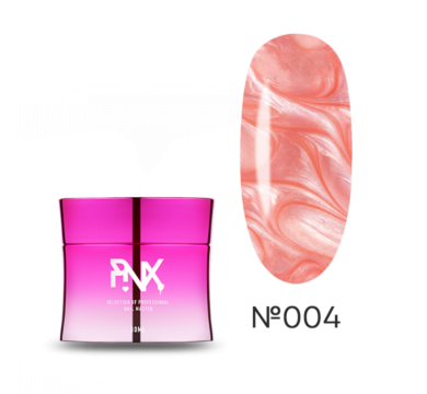 Гель моделюючий Pinx Builder Gel Shelbi №004, персиковий перламутровий, 30 мл