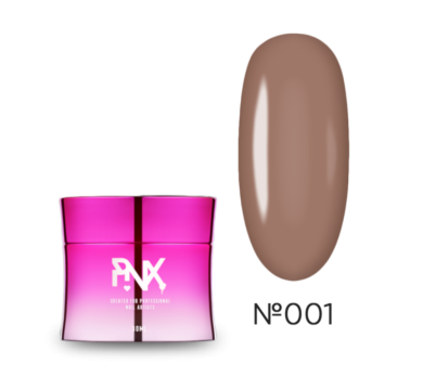 Гель, що моделює Pinx Builder Gel Dineris №001, бежевий, 30 мл