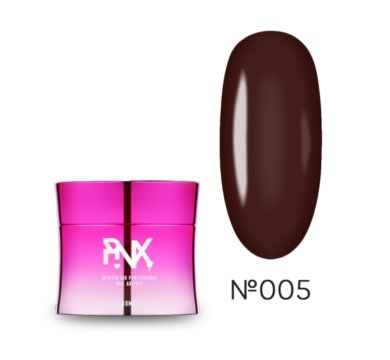 Гель, що моделює Pinx Builder Gel Dineris №005, темний коричневий, 30 мл