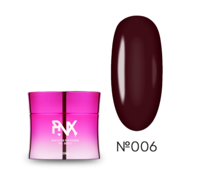 Гель моделирующий Pinx Builder Gel Dineris №006, коричнево-бордовый, 30 мл