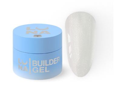 Гель для наращивания LUNA Shimmer Gel №05, молочный с шиммером, 30 мл
