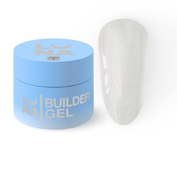 Гель для нарощування LUNA Shimmer Gel №05, молочний із шиммером, 30 мл