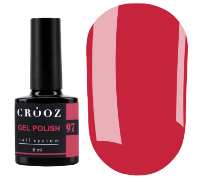 Гель лак Crooz Gel Polish №097, малиново-червоний, 8 мл
