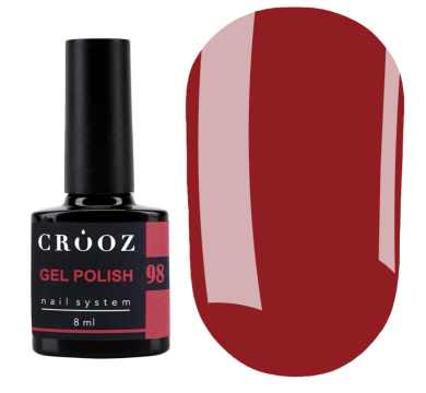 Гель лак Crooz Gel Polish №098, красный, 8 мл