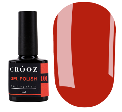Гель лак Crooz Gel Polish №101, червоний, 8 мл