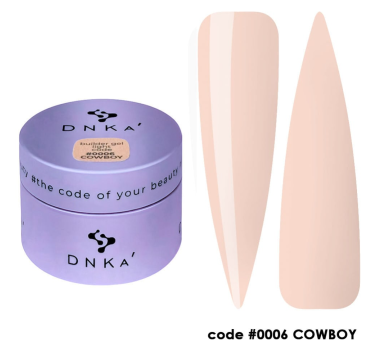 Гель моделюючий DNKa Builder Gel Light #0006 Cowboy, бежевий, 30 мл