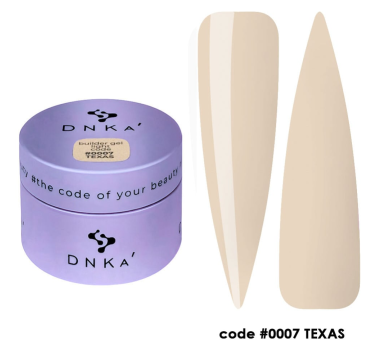 Гель моделюючий DNKa Builder Gel Light #0007 Texas, ніжно-бежевий, 30 мл