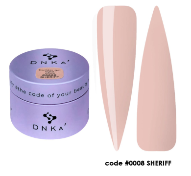 Гель моделирующий DNKa Builder Gel Light #0008 Sheriff, бежево-розовый, 30 мл