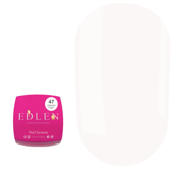 Гель для нарощування Edlen Builder Gel Cheesy №47, ванільний, 15 мл