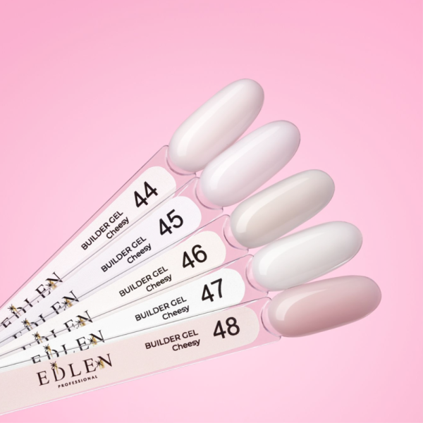 Гель для нарощування Edlen Builder Gel Cheesy №47, ванільний, 15 мл