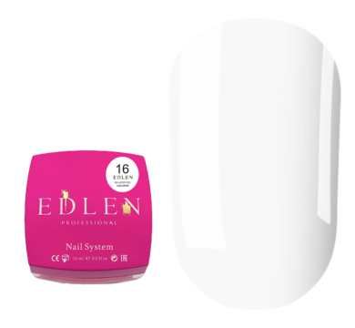 Гель для нарощування Edlen Builder Gel Lollipop №16, молочний, 15 мл