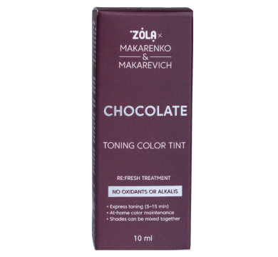Фарба тонуюча ZOLA x Makarenko x Makarevich Toning Color Tint Chocolate, шоколадна, 10 мл