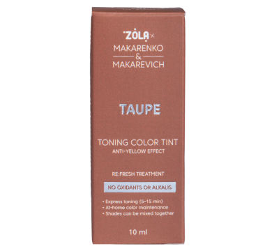 Фарба тонуюча ZOLA x Makarenko x Makarevich Toning Color Tint Taupe, тауп, 10 мл