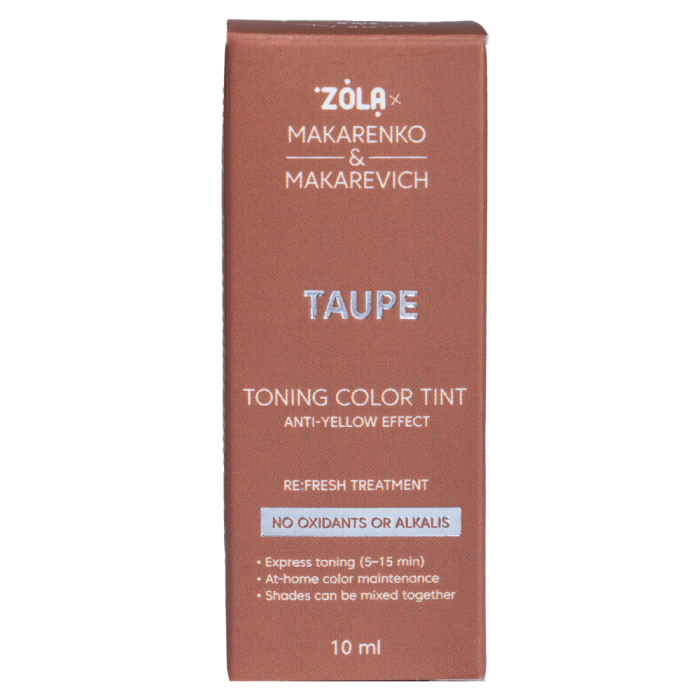 Фарба тонуюча ZOLA x Makarenko x Makarevich Toning Color Tint Taupe, тауп, 10 мл