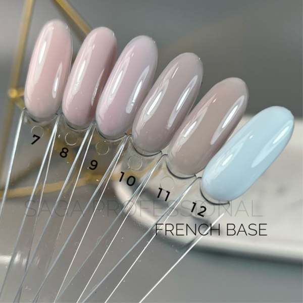 База для френчу SAGA Professional French Base №11, бежево-рожева, 10 мл