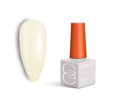 Гель-лак GEMELY Max Color №034, пастельно-жовтий, 6 мл