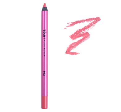 Олівець гелевий для губ Zola 102 Nude Blush, нюдовий рожево-бежевий