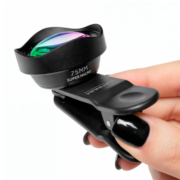 Макролинза для телефона Platinum 75 mm, черная