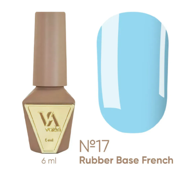 База камуфлирующая Valeri Rubber Base French New №017, голубая, 6 мл