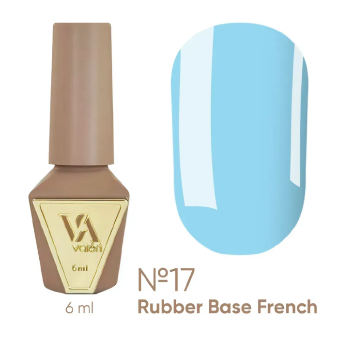 База камуфлирующая Valeri Rubber Base French New №017, голубая, 6 мл