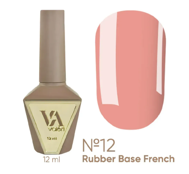 База камуфлирующая Valeri Rubber Base French New №012, кораллово-розовый, 12 мл