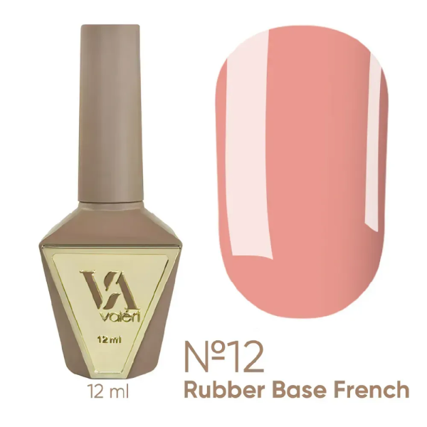 База камуфлирующая Valeri Rubber Base French New №012, кораллово-розовый, 12 мл