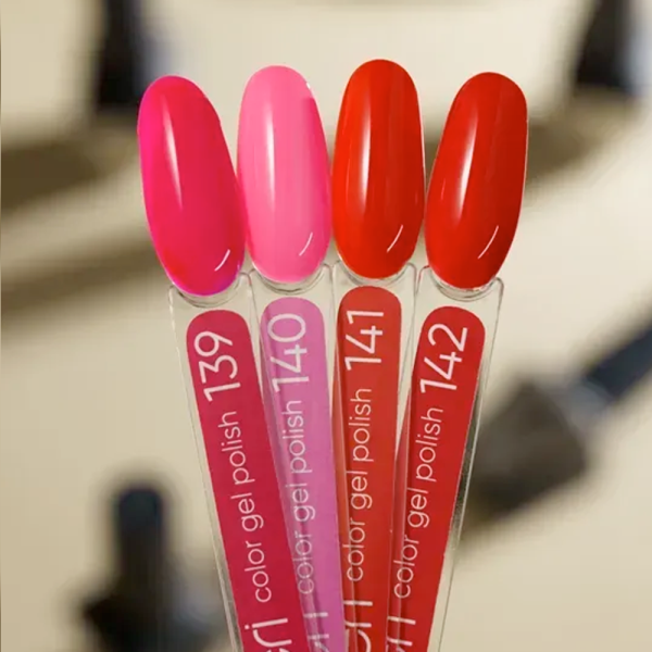 Гель-лак Valeri Color New №140, яскраво-рожевий, 6 мл
