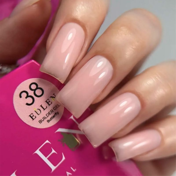 Змінний картридж Edlen Builder Gel Butterfly №38 - гель для нарощування, нюдовий персик, 15 мл