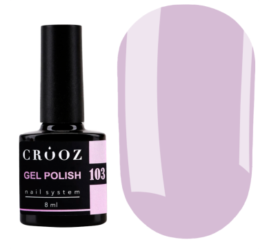 Гель лак Crooz Gel Polish №103, молочно-лавандовый, 8 мл