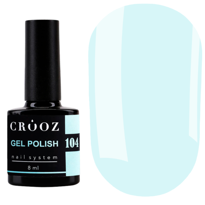 Гель лак Crooz Gel Polish №104, м'ятний, 8 мл